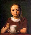 Girl-Elise Kobke-With a Cup